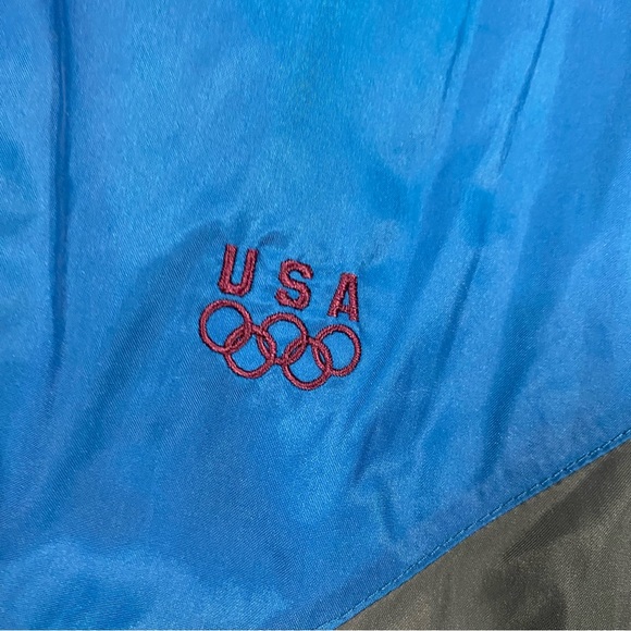 VTG JC PENNY EXCLUSIVE USA OLYMPIC WIND BREAKER LONG SLEEVE Burg/Blue/Yellow XL - Picture 7 of 7